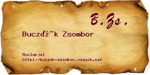Buczák Zsombor névjegykártya