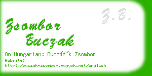 zsombor buczak business card